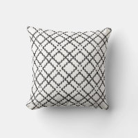 Geometric Black Dotted Diamond Shapes Pattern
