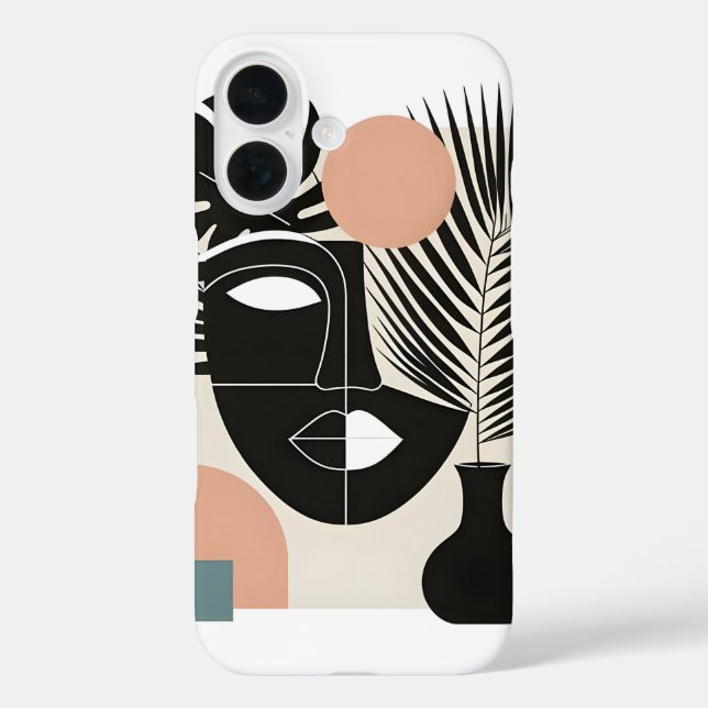  Geometric Black Woman  Case-Mate iPhone Case (Back)