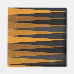 Geometric Black Yellow Magnet
