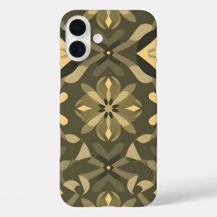 Geometric Bliss iPhone16 Case - Stylish Seamless P