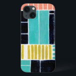 Geometric Blocks iPhone 13 Case<br><div class="desc">Geometric Blocks. Artist: Grace Popp. Image ID: 150774FN.</div>