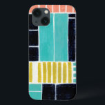 Geometric Blocks iPhone 13 Case<br><div class="desc">Geometric Blocks. Artist: Grace Popp. Image ID: 150774FN.</div>