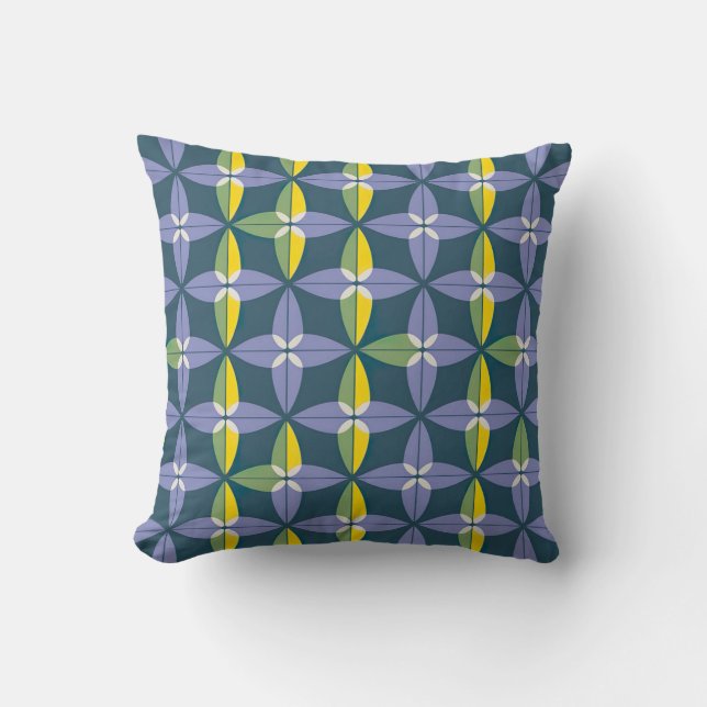  Geometric Bloom Pattern Cushion (Front)