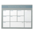 Geometric Blue & Grey Custom Weekly Planner