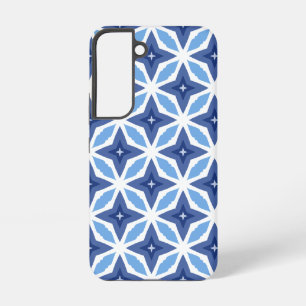 Geometric Blue Pattern Samsung Galaxy Case