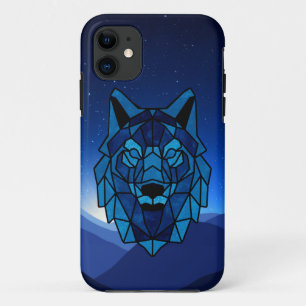 Geometric Blue Wolf  Case-Mate iPhone Case