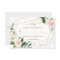 Geometric Blush Gold Floral Gold Wedding RSVP
