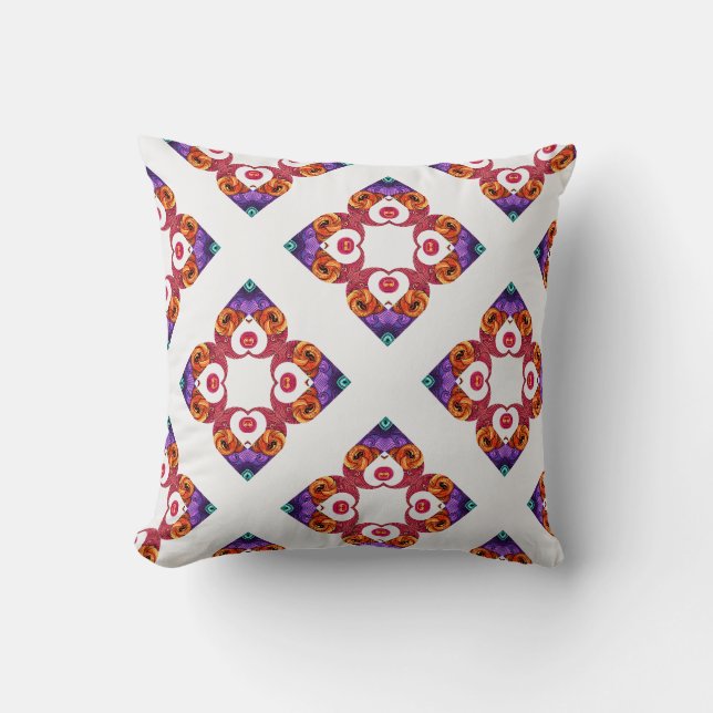Geometric, boho fun  cushion (Front)