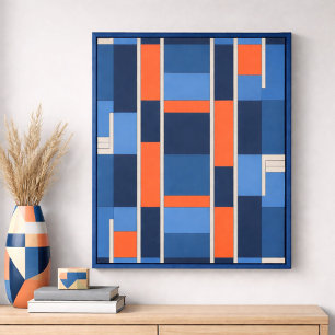 Geometric Bold Blocks Poster
