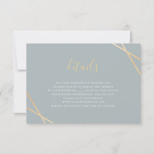 Geometric Border RSVP Card
