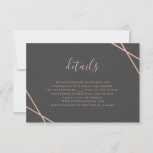 Geometric Border RSVP Card