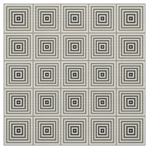 Geometric Box Pattern in Sweet Corn Fabric