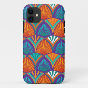Geometric bright pattern with palm leaves, flowers Case-Mate iPhone case