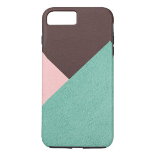 Geometric Brown Green & Pink Personalised Case-Mate iPhone Case