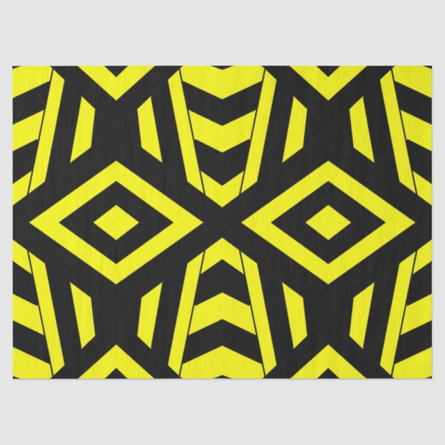 Geometric Bumble Bee Tissue Paper (Front)