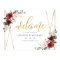 Geometric Burgundy floral  Welcome Wedding Sign