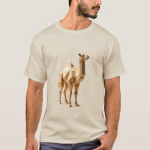 Geometric Camel T-Shirt