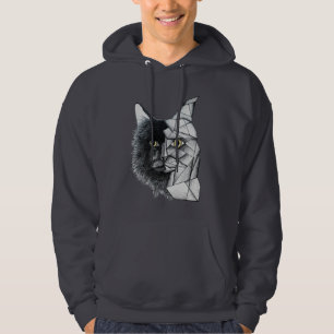 Geometric Cat Hoodie