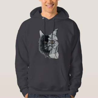 Geometric Cat Hoodie
