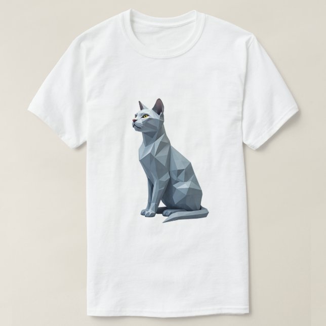 Geometric cat T-Shirt (Design Front)