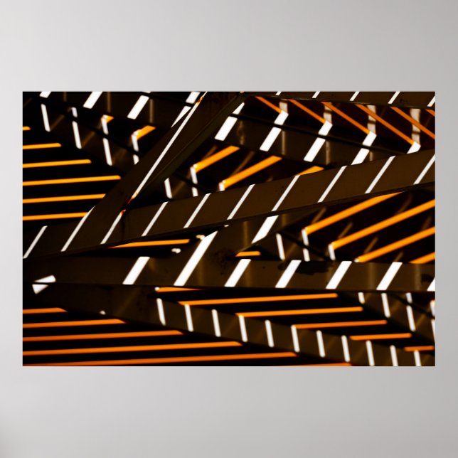 Geometric Ceiling Light Architecture Poster (Front)