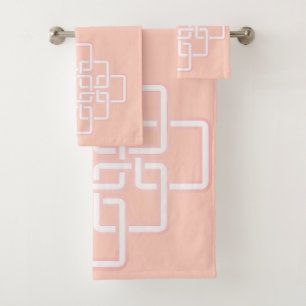 Geometric Celtic Knot Bath Towel Set