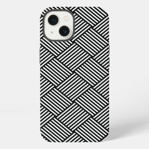 Geometric checked texture iPhone 13 case