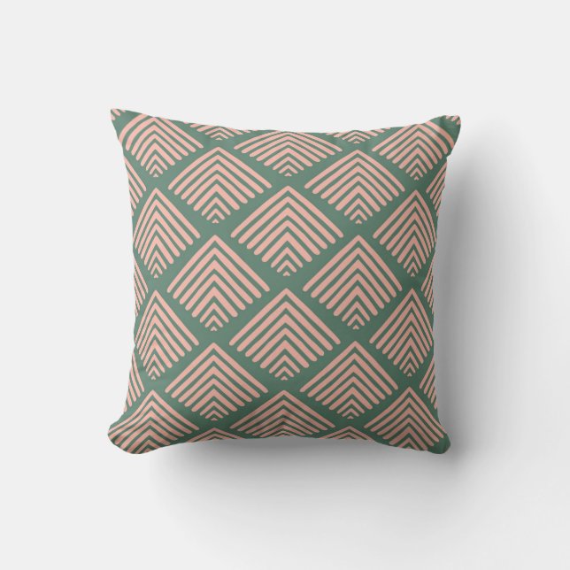 Geometric Chevron Pattern Cushion (Front)