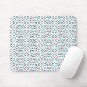 Geometric Chevron Zigzag Mosaic Seamless Pattern Mouse Pad