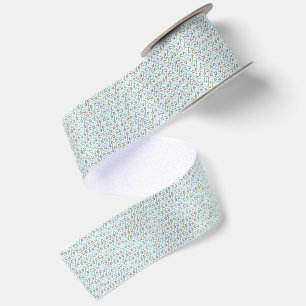 Geometric Chevron Zigzag Mosaic Seamless Pattern Satin Ribbon