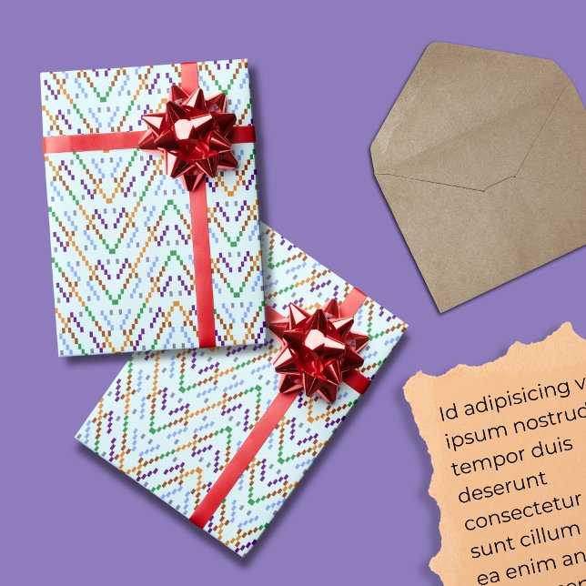 Geometric Chevron Zigzag Mosaic Seamless Pattern Wrapping Paper (Creator Uploaded)