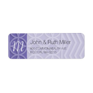 Geometric Choose Background Colour 2 Address Label