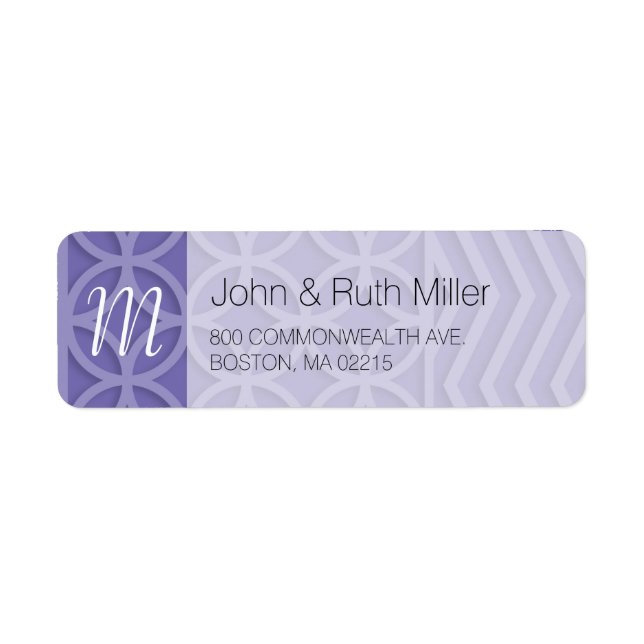 Geometric Choose Background Colour 2 Address Label (Front)