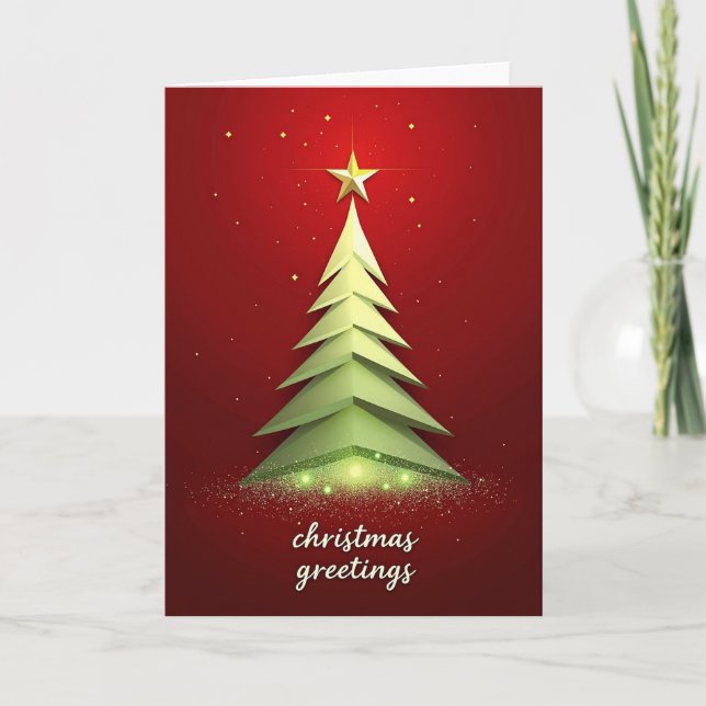 Geometric Christmas Card (Front)