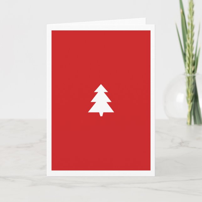 Geometric Christmas Holiday Card (Front)