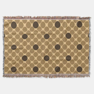 Geometric Circle Layout For Neutral Spaces Throw Blanket