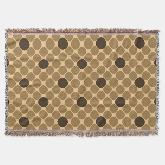 Geometric Circle Layout For Neutral Spaces Throw Blanket (Front)
