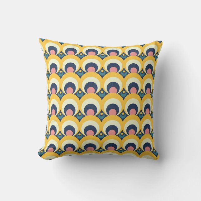 Geometric Circle Pattern Cushion (Front)