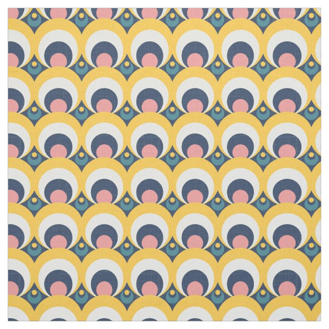 Geometric Circle Pattern Fabric (Swatch)