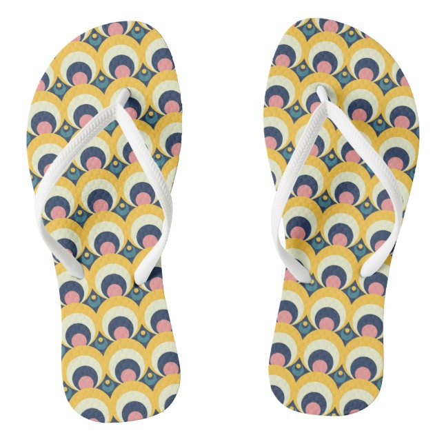Geometric Circle Pattern Jandals (Footbed)