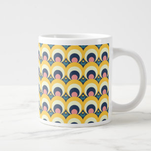 Geometric Circle Pattern Large Coffee Mug