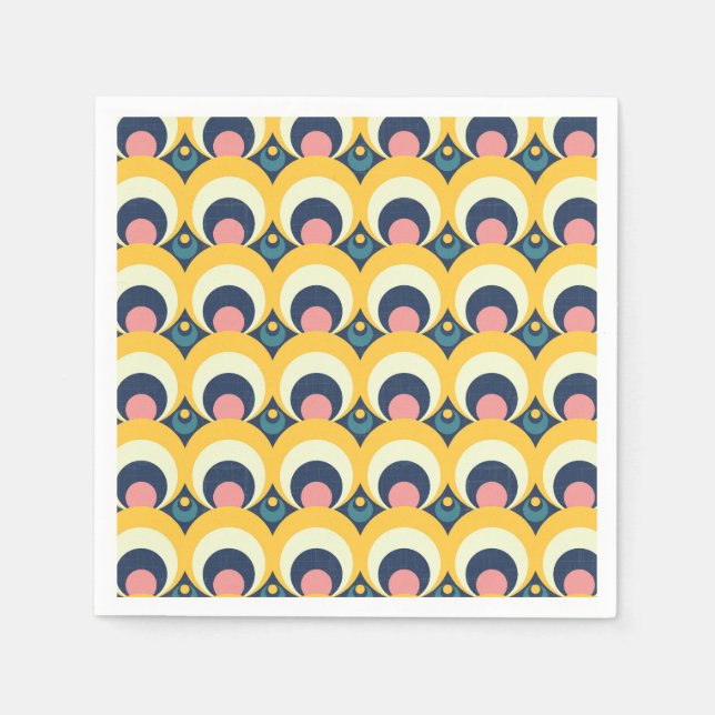 Geometric Circle Pattern Napkin (Front)
