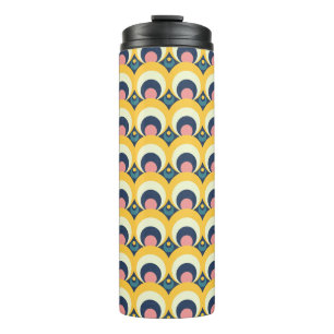 Geometric Circle Pattern Thermal Tumbler
