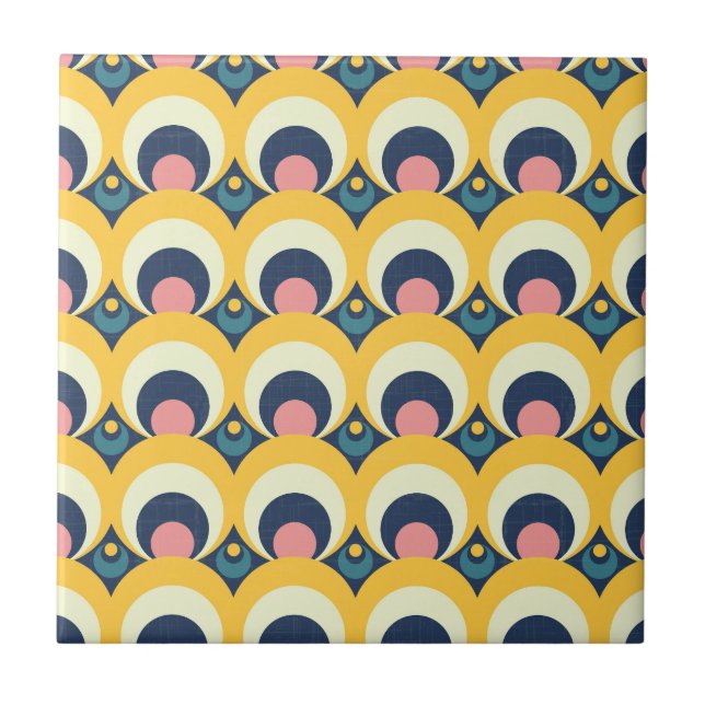 Geometric Circle Pattern Tile (Front)