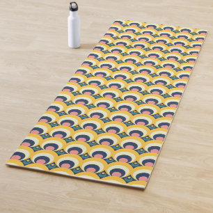 Geometric Circle Pattern Yoga Mat