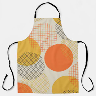 Geometric circle seamless pattern apron