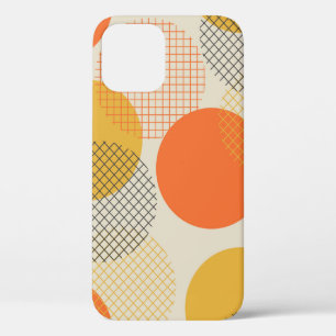Geometric circle seamless pattern iPhone 12 case