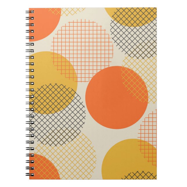 Geometric circle seamless pattern notebook (Front)