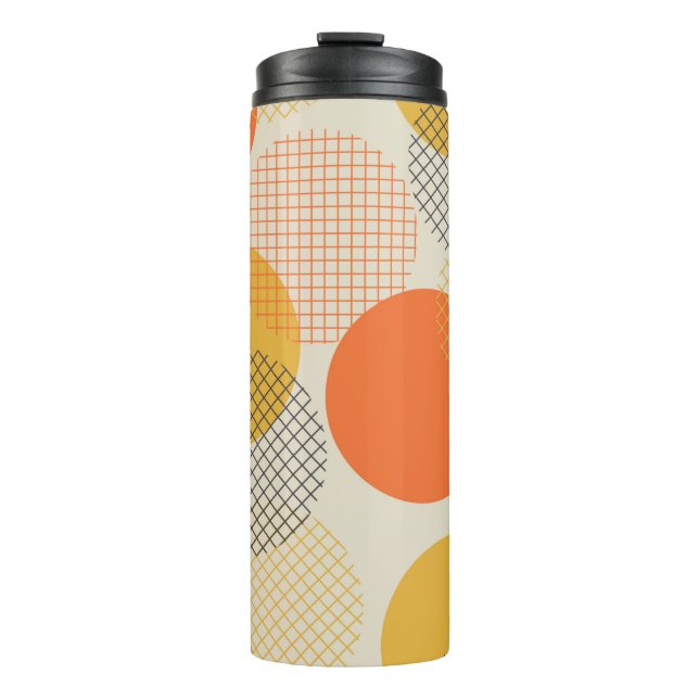 Geometric circle seamless pattern thermal tumbler (Front)