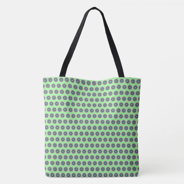 Geometric Circle Tote Bag – Stylish and Versatile (Back)